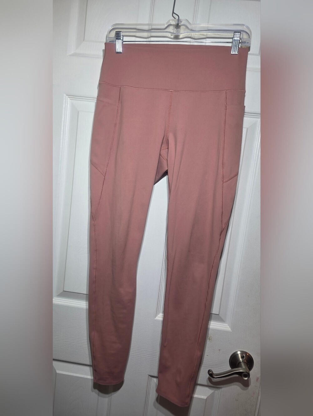 Uniqlo Women’s Pink High Rise Leggings Size L Activewear Athletic Pants